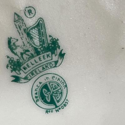 Lot 94 Belleek Tray & Swedish bell