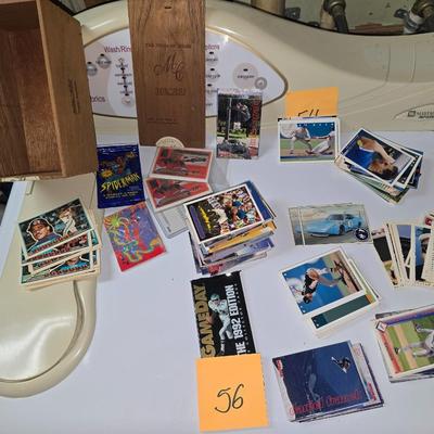 Card lot in cigar box