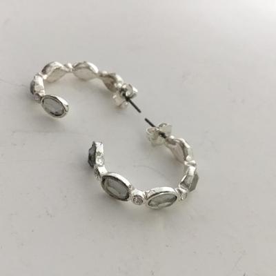 SilverTone hoop earrings