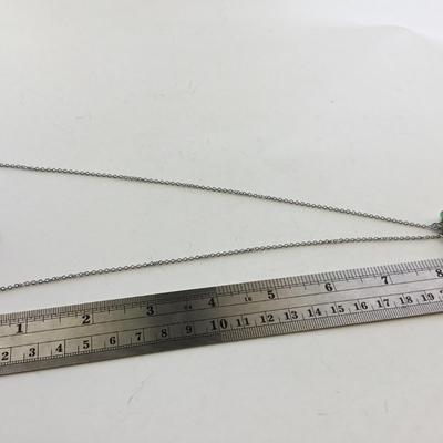 Silver tone b. Marked charm necklace