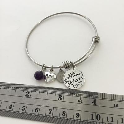 Best friends forever charm bracelet