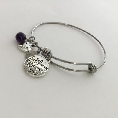 Best friends forever charm bracelet