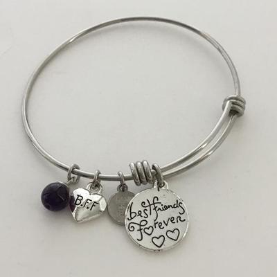 Best friends forever charm bracelet