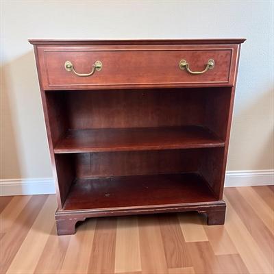 Sale Photo Thumbnail #354: Bombay Company Book Cabinet with Top Drawer
Approximately 36"X18"X36