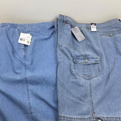 2 New Women’s Size 22W Denim