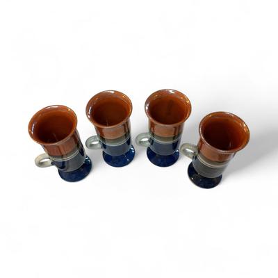 Sale Photo Thumbnail #378: Vintage Otagiri Irish Coffee Mugs  Set of Four.    Stoneware mugs