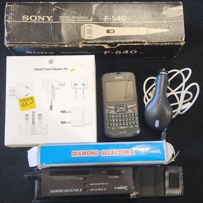 Sale Photo Thumbnail #27: Vintage Sony F-540 Cardioid Dynamic Microphone Corded & Apple Travel Adapter Charger Plus other electronics

Will receive all items pictured as is