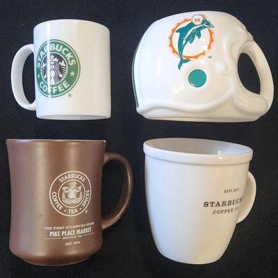 Sale Photo Thumbnail #356: Starbucks Coffee Mug Lot w/ Miami Dolphins Mug Vintage

Will receive all items pictured as is