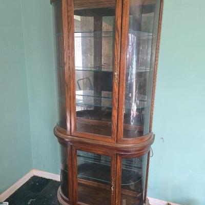 Lighted curio cabinet