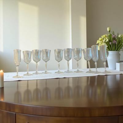 Sale Photo Thumbnail #392: Assorted Set of Wine and Champagne Glasses  Set of 10 Glasses