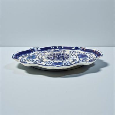 Sale Photo Thumbnail #428: Bombay Company Blue and White Serving Platter
Approximately 14" x X 10"