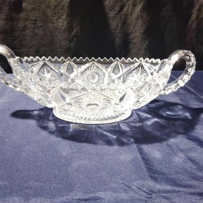 glass bowl with handles