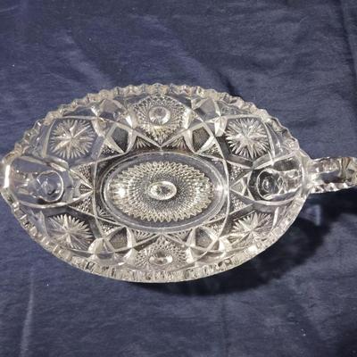 glass bowl with handles