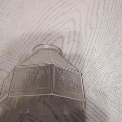 small etched glass lamp shade