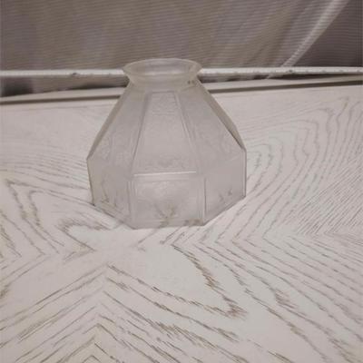 small etched glass lamp shade