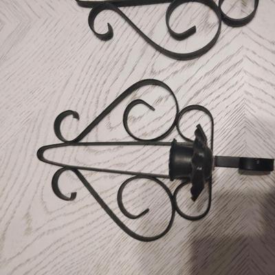 iron wall candle hanger