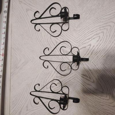 iron wall candle hanger