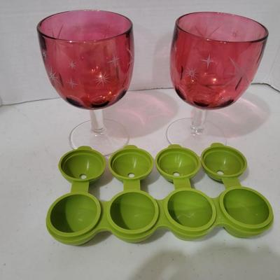 Bartlett Collins Starburst Glasses x2