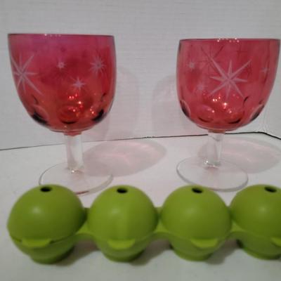 Bartlett Collins Starburst Glasses x2