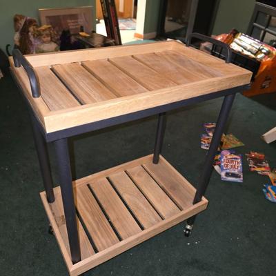 Metal and wood Cart
