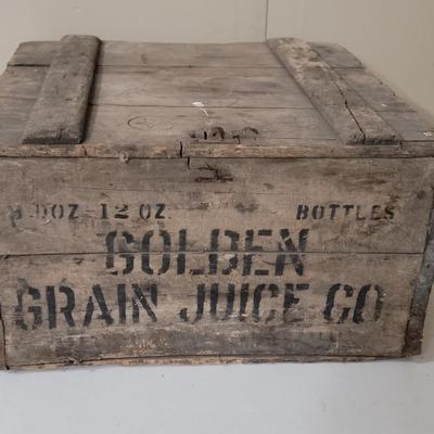 100 year old Golden Grain Juice Co. Crate