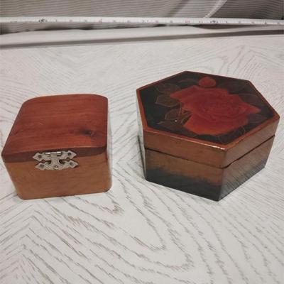 wooden trinket boxes