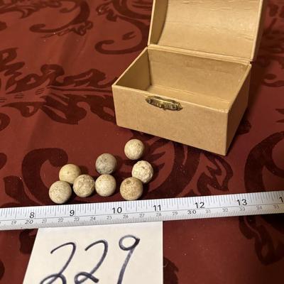 Vintage Clay Marbles