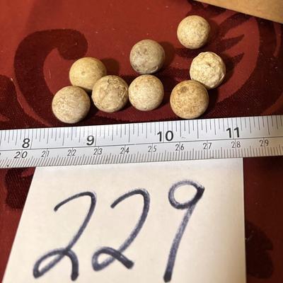 Vintage Clay Marbles