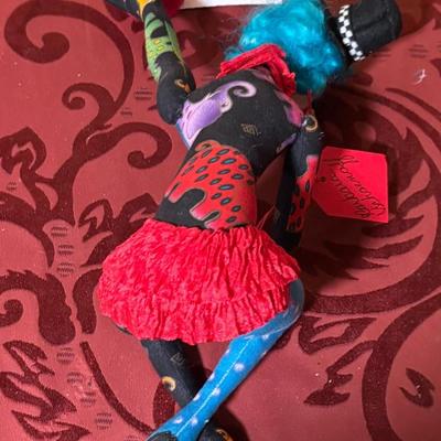 Barbara Schoenoff Cloth Art Clown Doll