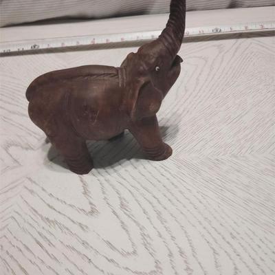 carved wooden elephant
