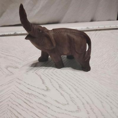 carved wooden elephant