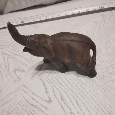 carved wooden elephant