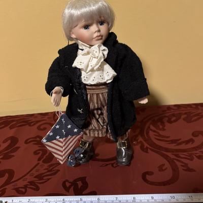 Benjamin Franklin Porcelain Doll