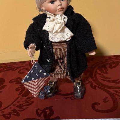 Benjamin Franklin Porcelain Doll