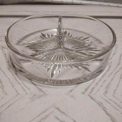 divided glass bowl