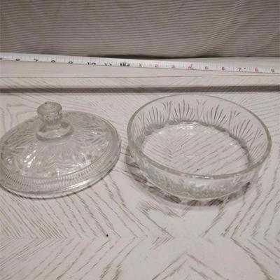 glass bowl with lid