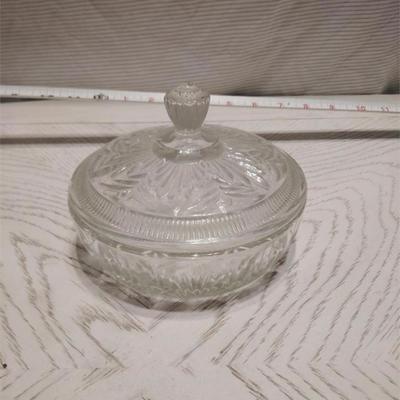 glass bowl with lid