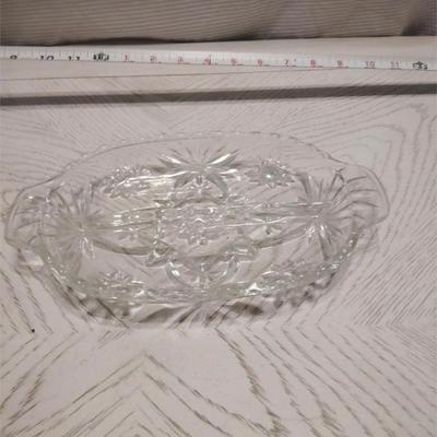 divided glass bowl