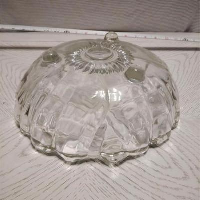 footed glass bowl
