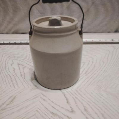ceramic jar with lid