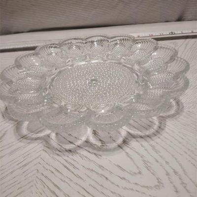 glass egg platter