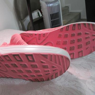 Sale Photo Thumbnail #293: Good condition, Sneakers are size 8-1/2, gray CHACOs are size 8, pink shoes are 8-1/2