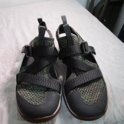 Sale Photo Thumbnail #294: Good condition, Sneakers are size 8-1/2, gray CHACOs are size 8, pink shoes are 8-1/2