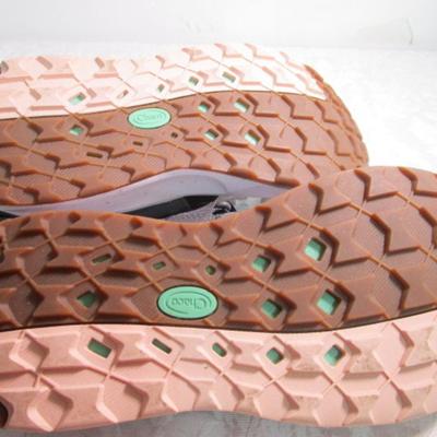 Sale Photo Thumbnail #297: Good condition, Sneakers are size 8-1/2, gray CHACOs are size 8, pink shoes are 8-1/2