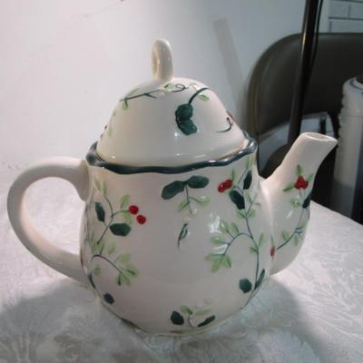 Sale Photo Thumbnail #360: 5-1/4" tall without lid x 6" wide without spout & handle, see pictures