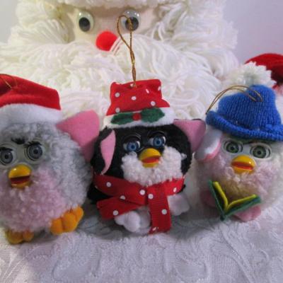 Sale Photo Thumbnail #525: Santa ornament blinks, Santa bag, Santa hat, Christmas Tic-Tac-Toe, Christmas letter opener, 2 turtledoves, wreath hangers, etc., see pictures