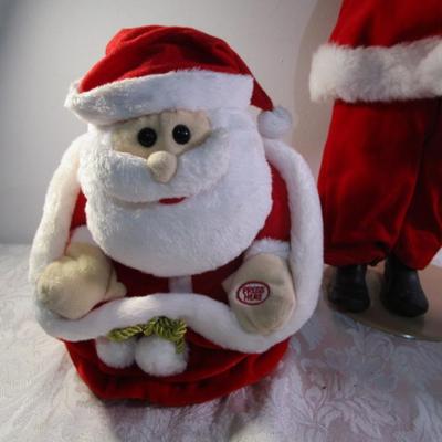 Sale Photo Thumbnail #549: Santa doll is 19" tall, Pee-a-boo Santa has batteries, kissing dogs take 3 AA batteries not included
