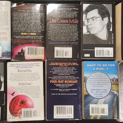 Sale Photo Thumbnail #340: Vintage Stephen King Horror Book Lot Classics The Shining Green Mile & many more. 

Will receive all items pictured as is.