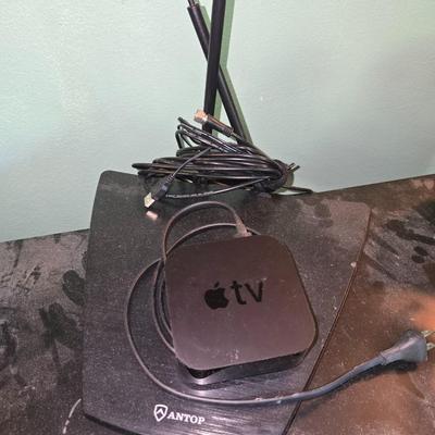Apple tv box and antenna