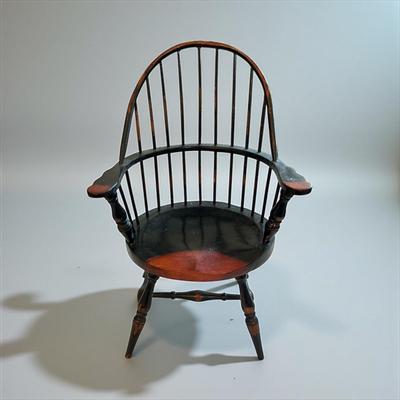 Sale Photo Thumbnail #456: Doll Bow Back Windsor Armchair  
Approximately 15" tall